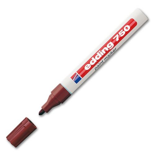 Marcador edding ponta de fibra 750 Castanho ponta redonda 3,5 mm , Edding , MARCEDD096 , 4004764018567